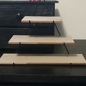 Wooden triangle 3 Tier Shelf